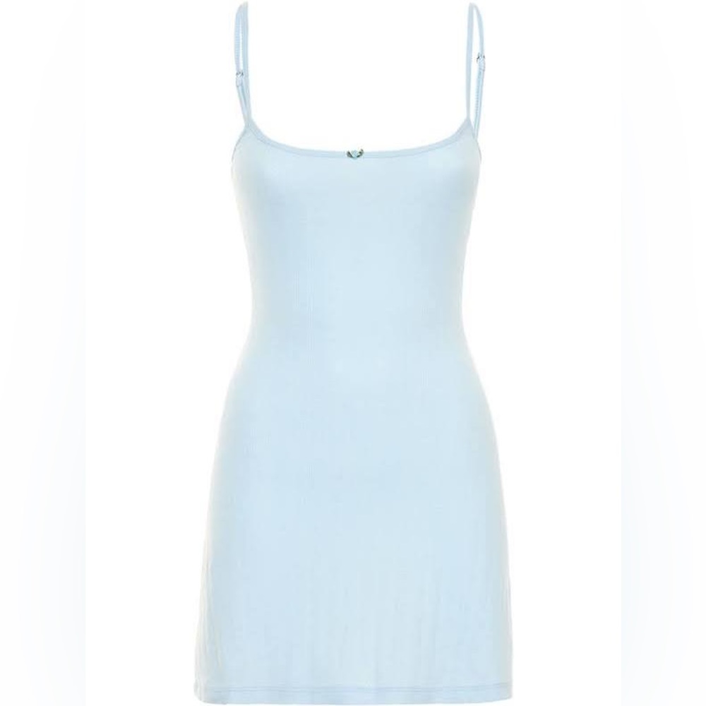 Frankies bikinis x Gigi hadid pointelle mini summer dress